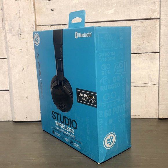 JLab Audio Studio Wireless On-Ear Headphones, New - Picture 2 of 4